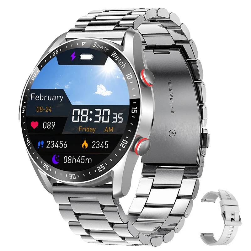 Smartwatch for Men and Women, HD Screen, Bluetooth Call, GPS, Heart Rate Monitor, IP68 Waterproof, New, 2024