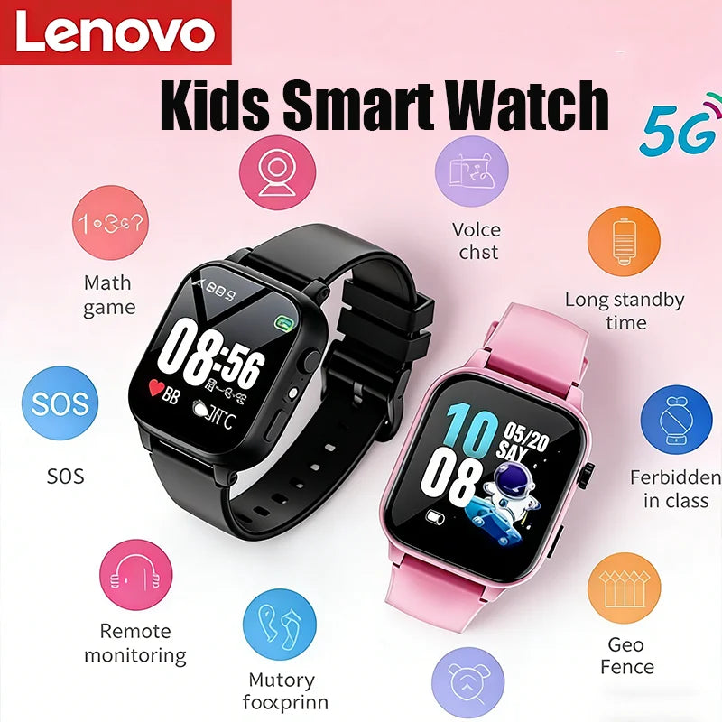 Montre connectée enfants 2026 — SOS, GPS, carte SIM, appel, caméra, étanche, cadeau