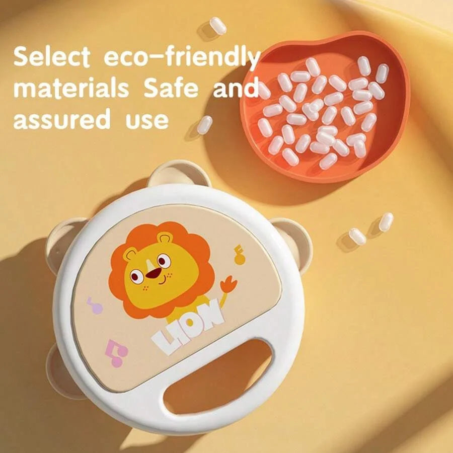 Pandereta con platillos para bebés, delicada, para niños
