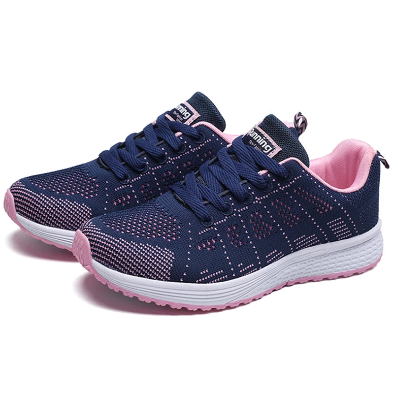 Women's fashion lace-up sneakers, designer women's athletic shoes, breathable shoes, original women's tennis shoes.