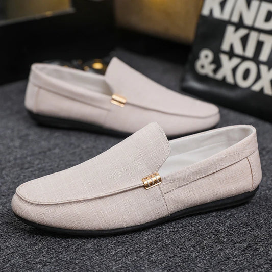 Men's High-Quality Soft Loafers Spring Autumn Men's Shoes Casual Warm Slip-on Driving Flats Plus Size Men's Shoe