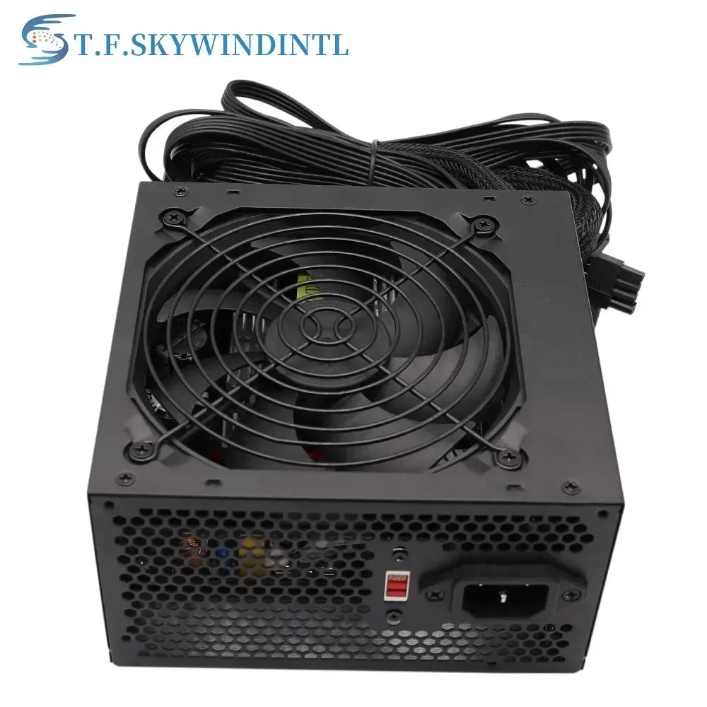 800W alimentation 90 PLUS or ATX ordinateur de bureau PSU Mining Chia puissance nominale 800W jeu compétitif Gamer 110V 220V