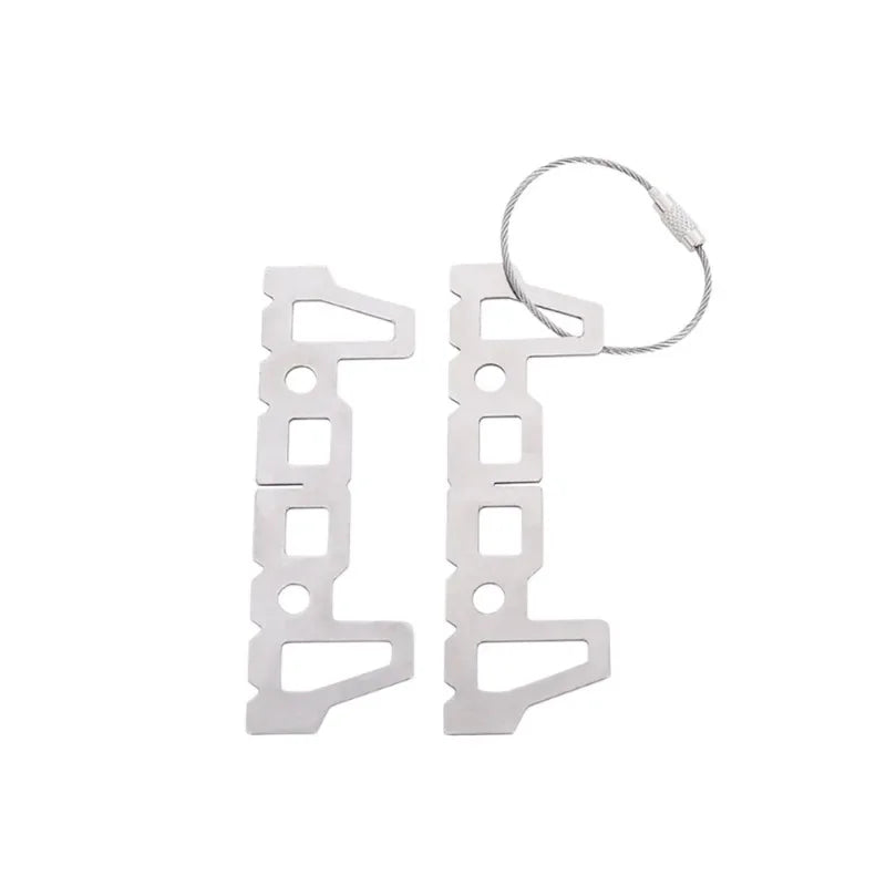 Une paire de réchaud à alcool de Camping, Support croisé, Support de chaudière en titane, outils portables, thermostabilité, carte de voyage en plein air, Support de four