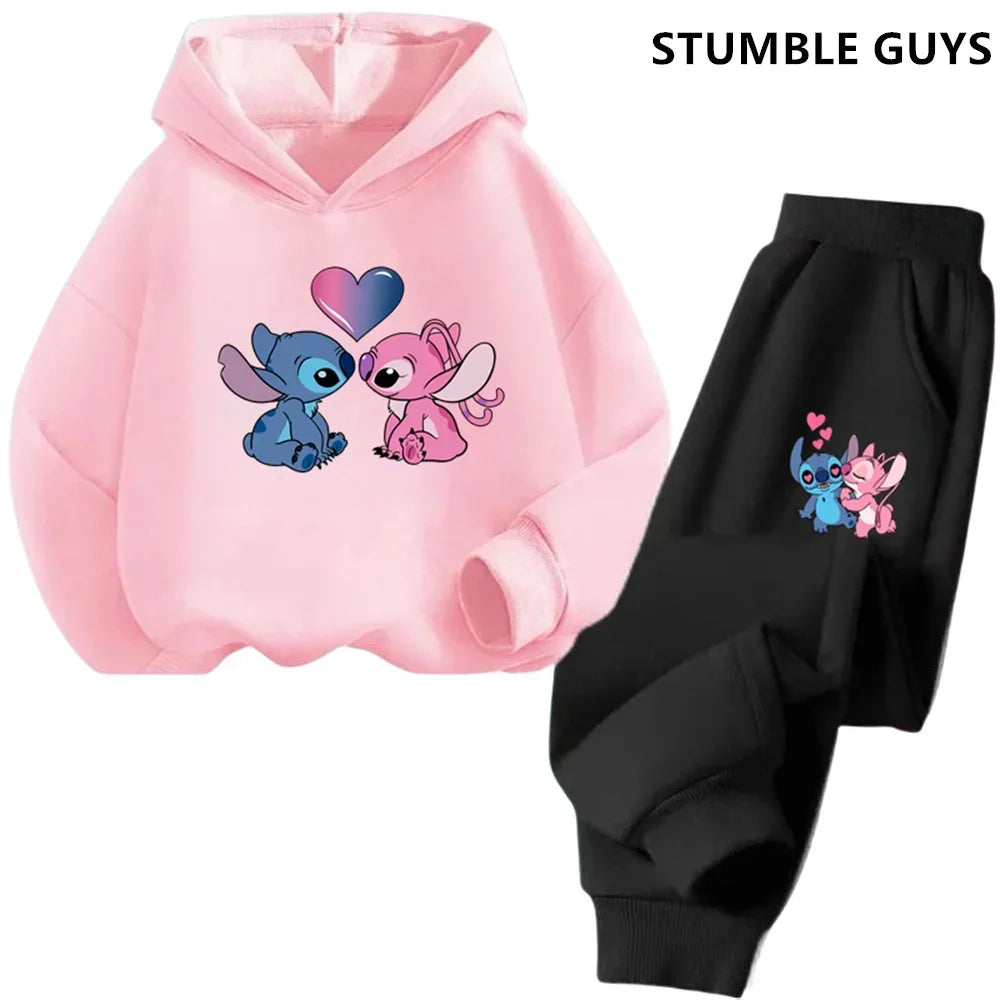 Kids Point Hoodies Spring Autumn Fashion Children Pullover Long Sleeve Tracksuit Printed Sweatshirts Boys Girls