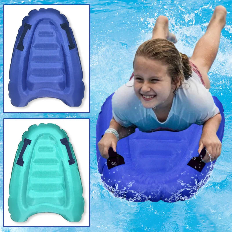 Inflatable Surfboard with Handle, 1 piece, for Beach, Surfing, Swimming, Floating Row