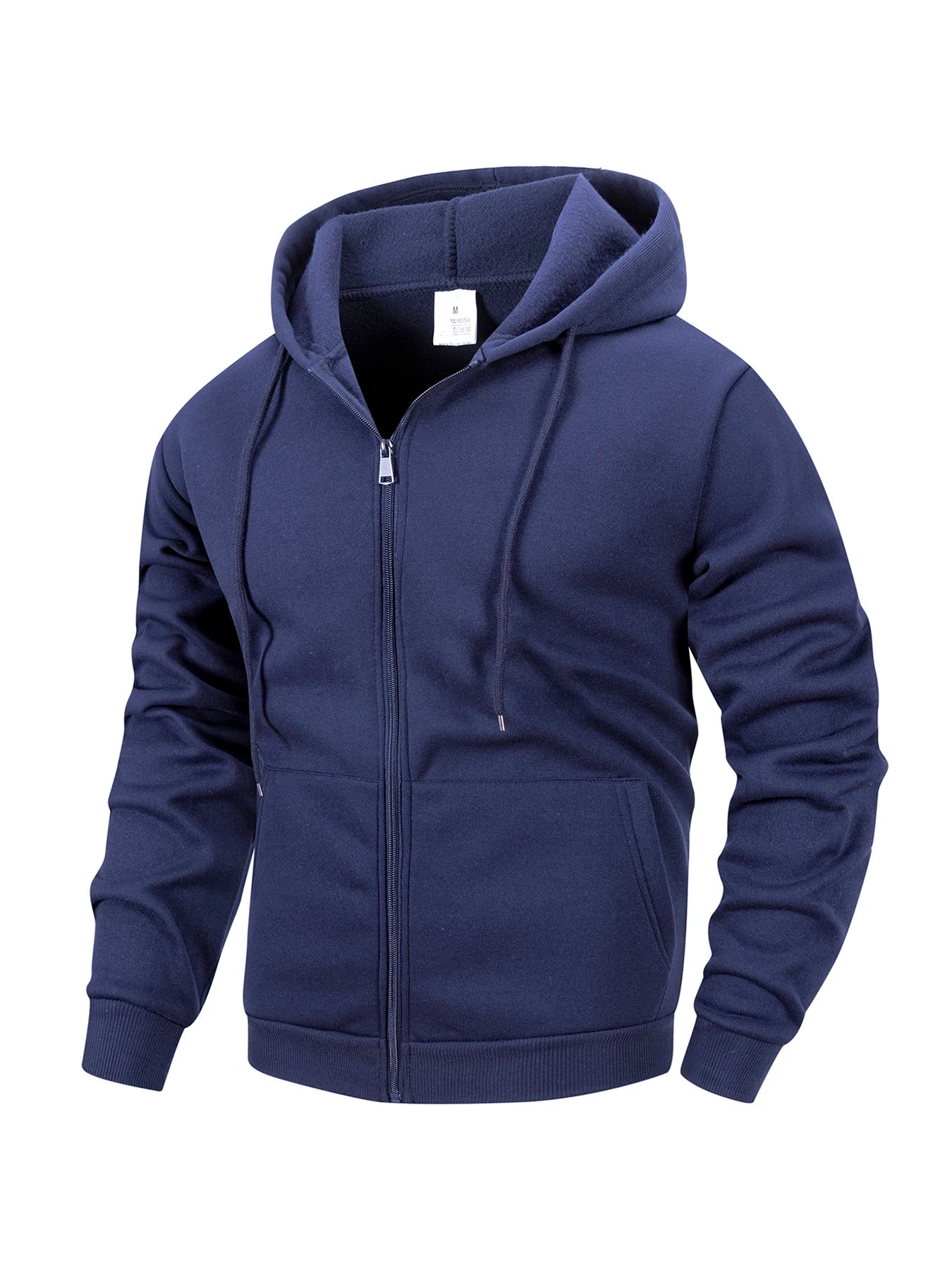 Men's Zip-Up Hoodie, Outdoor Sports Hoodie, Everyday, Basic, Casual, Autumn Winter, Cardigan Jacket