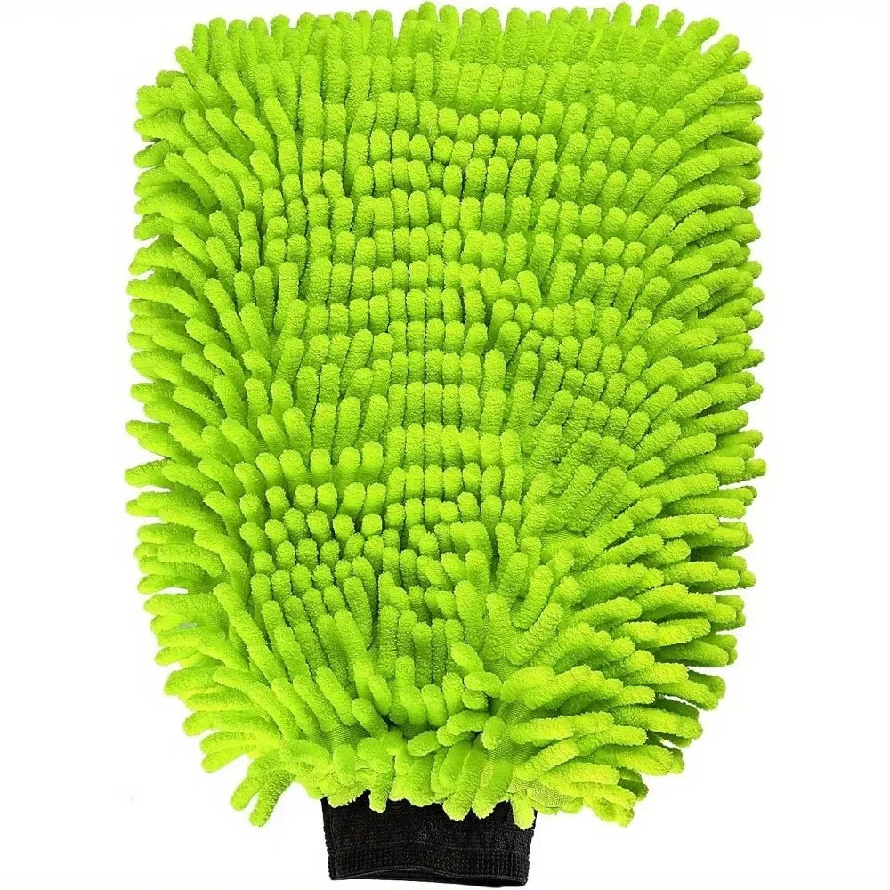 Gants de lavage de voiture en microfibre Chenille, nettoyage des rayures, soins non pelucheux, mitaines souples, dépoussiérage de véhicule automobile, Accessoires de moteur