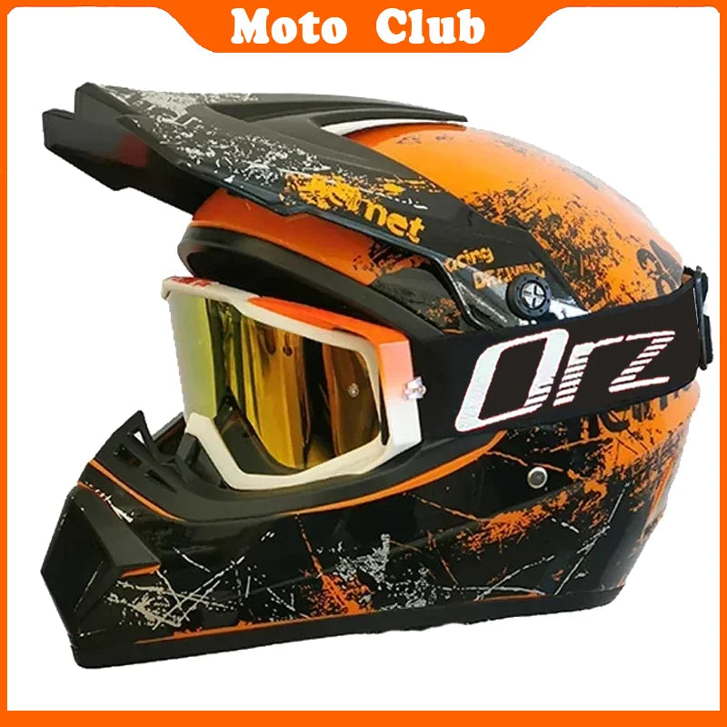 Casco de moto profesional Motocross todoterreno casco de protección para niños casco todoterreno gafas Capacete De Motocicleta regalos