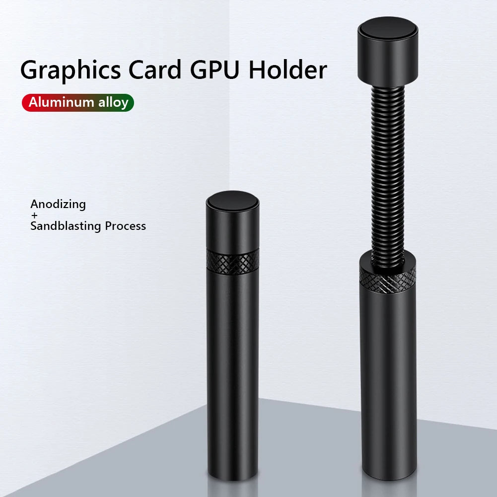 Support de carte graphique GPU, Support d'affaissement de carte vidéo rotatif télescopique Vertical, Support de carte vidéo en alliage d'aluminium