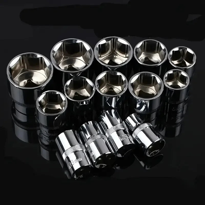 New socket set upgrade hardware car boat motorcycle bicycle repair tool short socket ratchet hand automotive repair tools