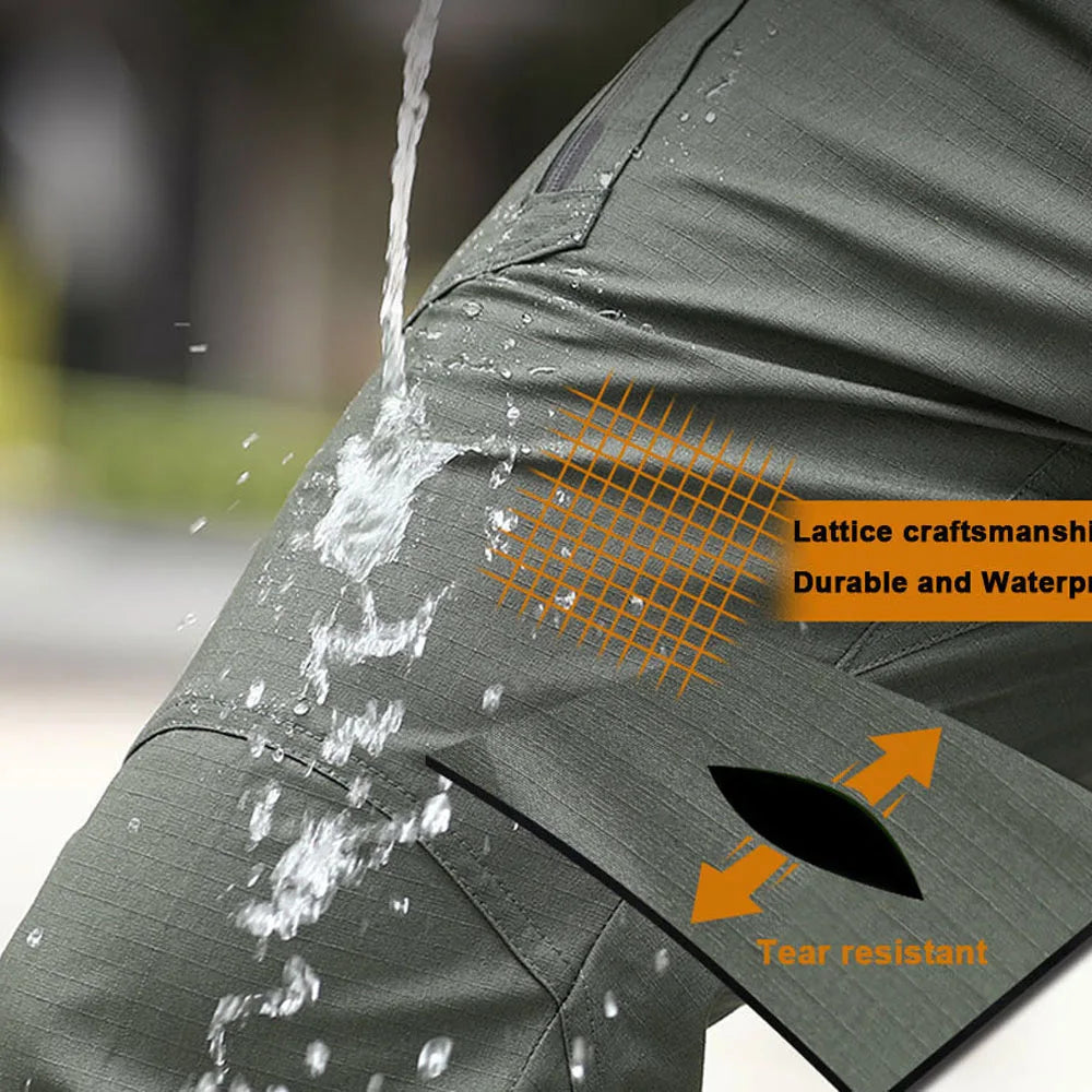 Men's Outdoor Cargo Hiking Trekking Classic Urban Tactical Army Joggers Multi-pocket Military Camouflage Pants