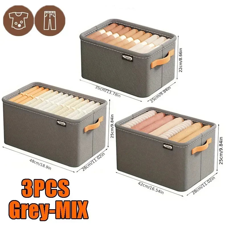 Boite de Rangement Garde-Robe Pliable — Organisateur Vêtements & Linge