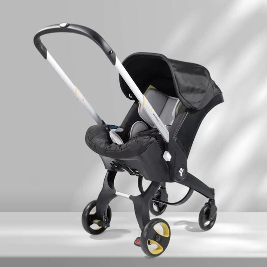Baby stroller, car seat, lightweight newborn bassinet, two-way, easily foldable, 3-in-1