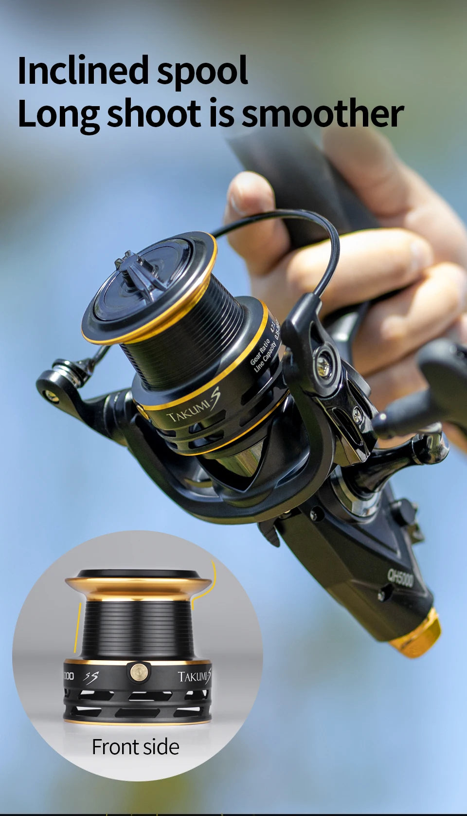 LINNHUE moulinet de pêche à la carpe moulinet QH3000-9000 fort Double traînée 20kg Carretilha Pesca moulinet de mer pêche bobine de rechange gratuite