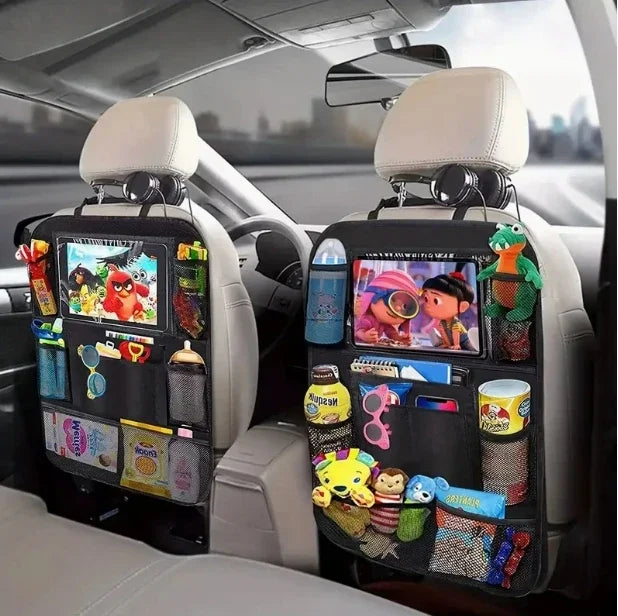 Organisateur de siège de voiture multi-poches, matériau Durable et étanche avec support de tablette, parfait pour les voyages sur route et l'utilisation quotidienne 2026