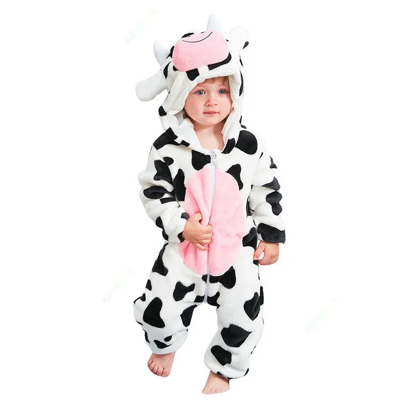 2025 New Collection Cute and Fashionable Elephant-Shaped Baby Easter Jumpsuit with Hood for Children