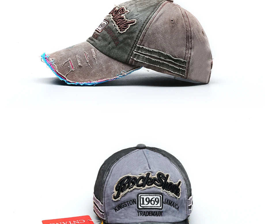 CNTANG Summer Fashion Vintage Baseball Cap Casual Washed Cotton Snapback Embroidery Caps For Men Women Fashion Hat Unisex Gorras