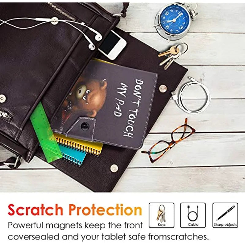 Estuche universal para tableta de 7" 8" 10.1", funda para tableta de 8 pulgadas 10 pulgadas, cubierta de soporte de cuero PET para Android/iOS/Windows de 7-10.5 pulgadas Capa