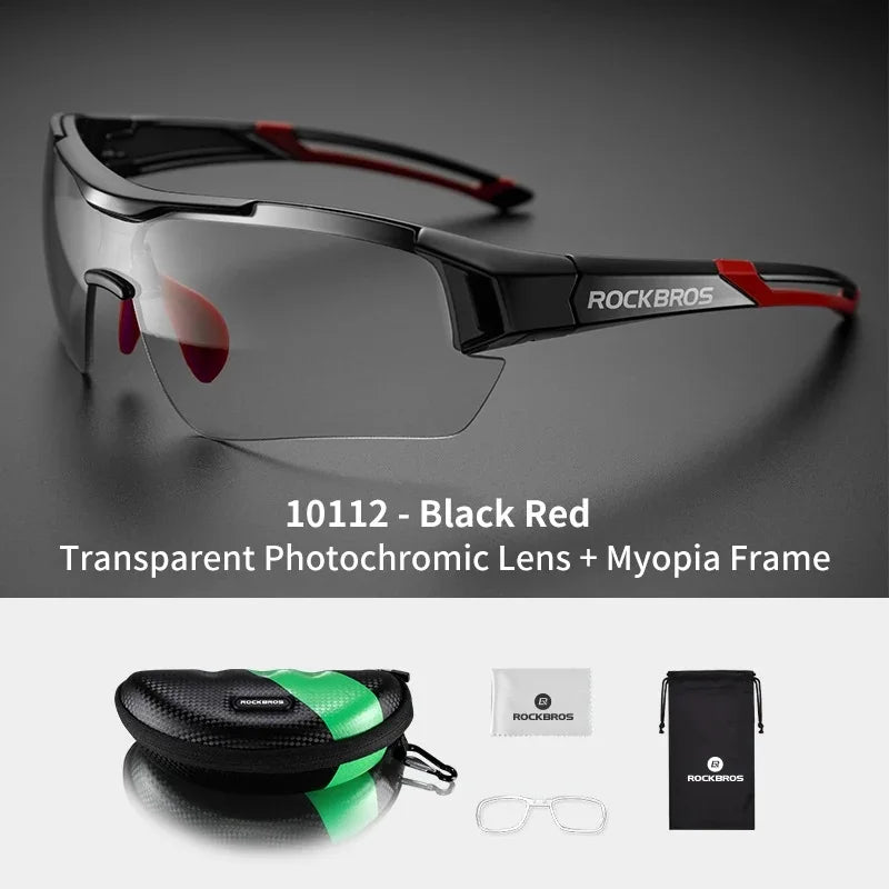 Lunettes de cyclisme photochromiques — vélo, sport extérieur, décoloration, VTT, route