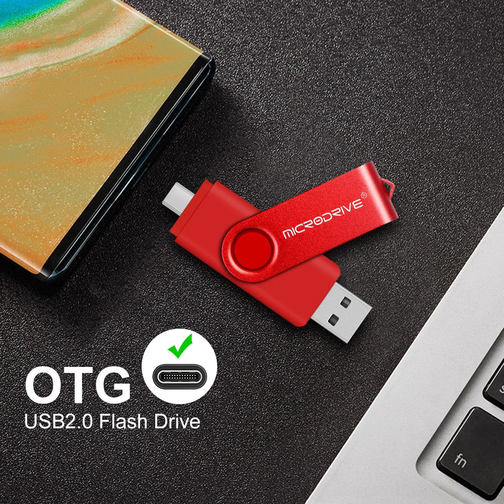 Clé USB OTG 2 en 1 Type C 128 Go, clé USB 1 Go, 2 Go, 4 Go, 8 Go, 32 Go, 64 Go, 128 Go, mémoire USB