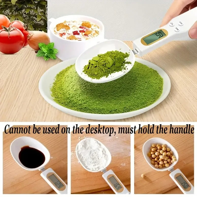 Balance de cuisine numérique électronique LCD, mini cuillère, balance alimentaire, cuisson, farine, lait, café en poudre, mesure du poids, 0.1-500g