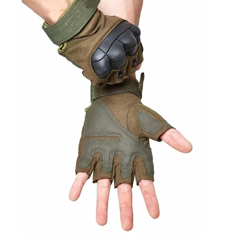 OutdoorTactical cinq doigts gants dur joint Paintball Airsoft chasse Combat équitation moto glog randonnée demi doigt gant