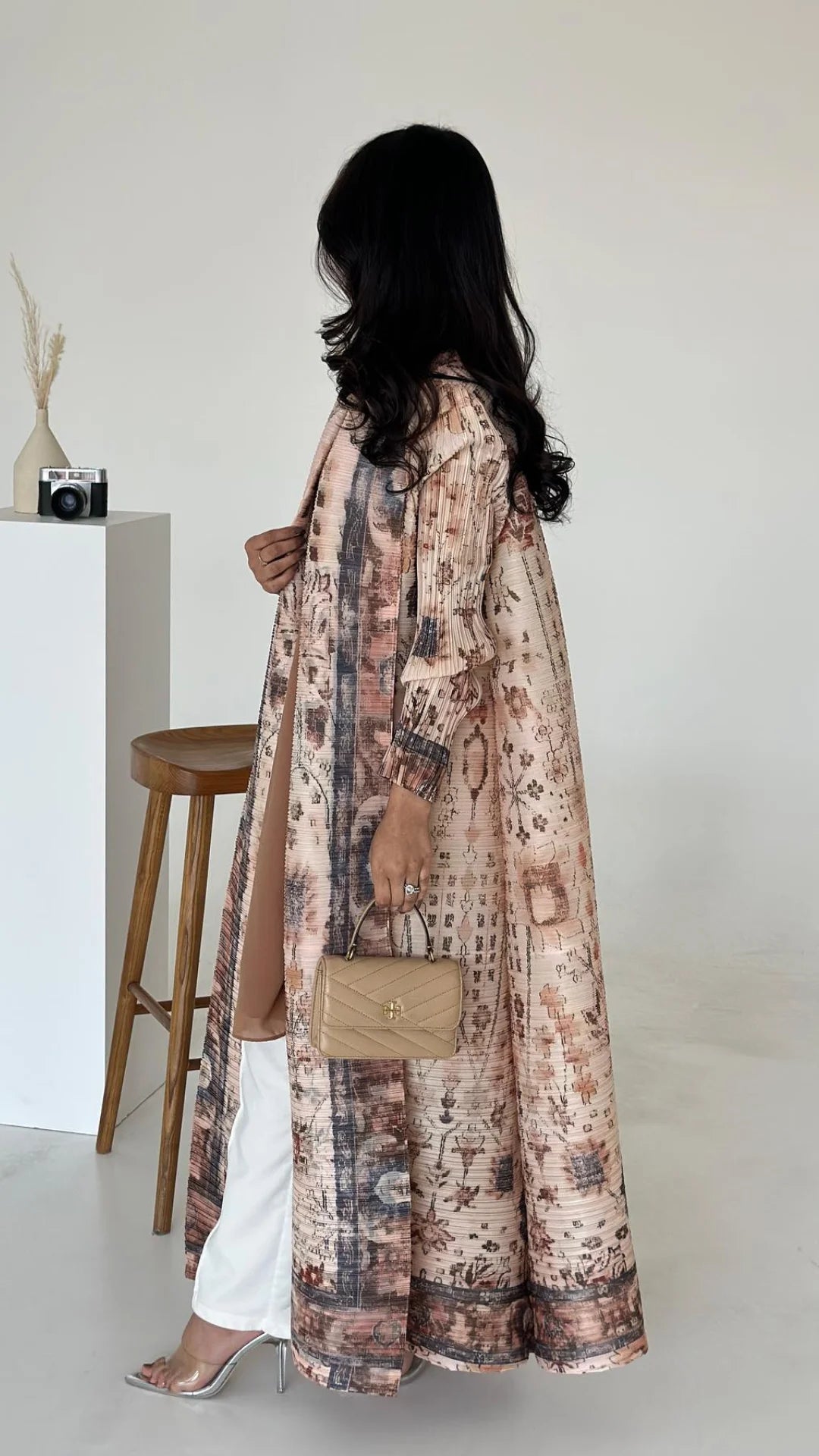 KAF femmes mode Abaya Vintage imprimé Cardigan conception ample grande taille élégante femme luxe Robe printemps automne modèle