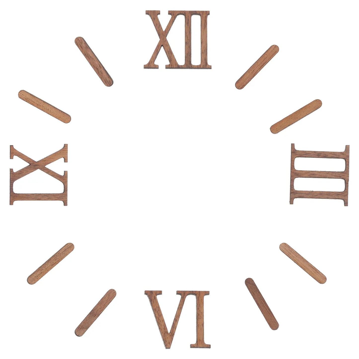 Horloge murale en bois DIY — chiffres, kit de remplacement, numérique, mécanisme