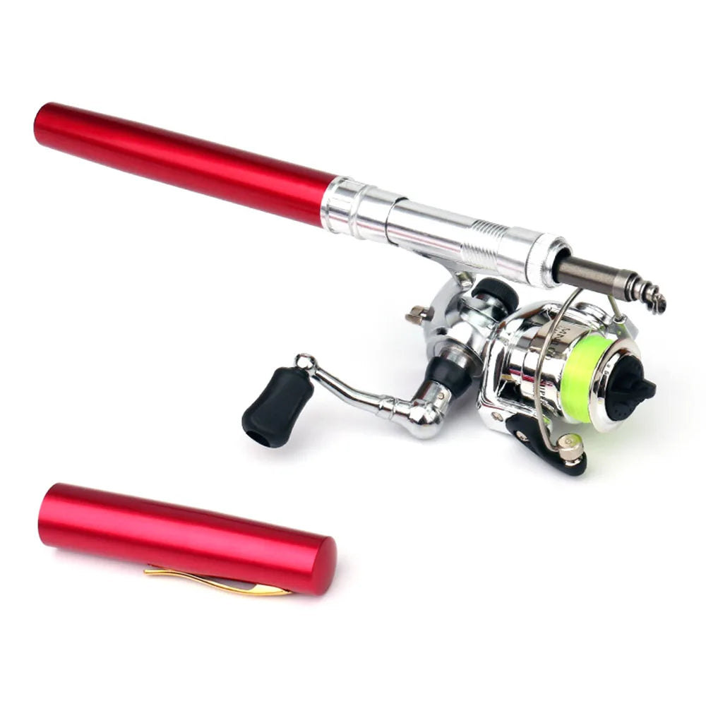 Moulinet de pêche de poche pliable, mini stylo, télescopique, nouveau