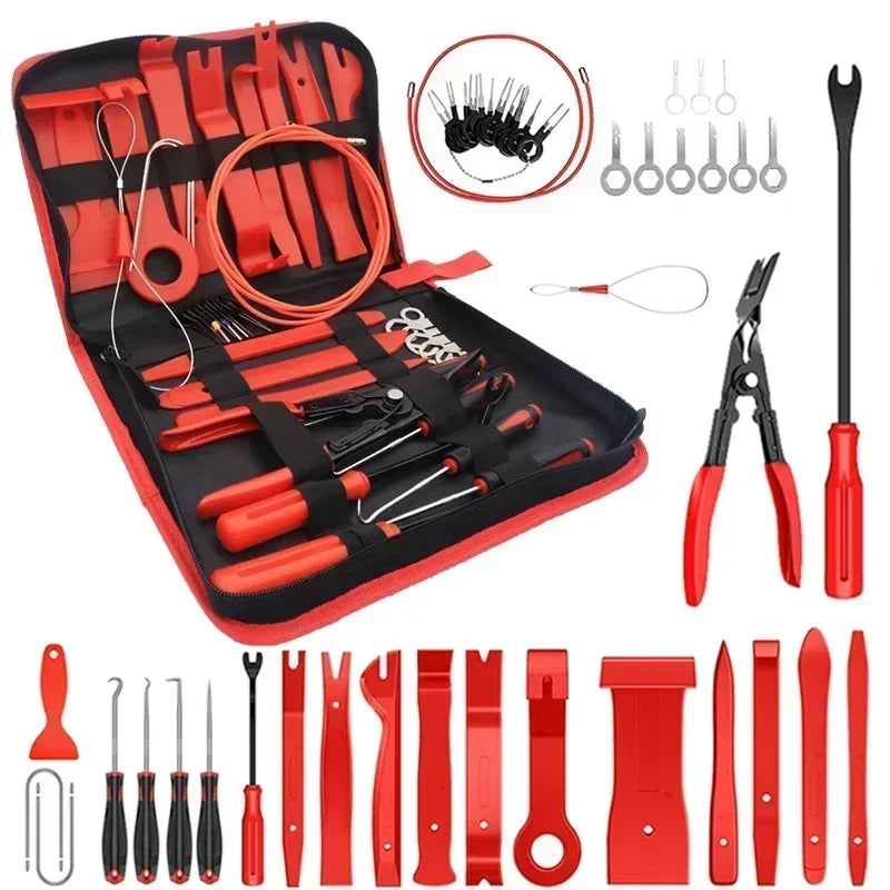 Car Interior Trim Removal Tool Kit, Auto Plastic Clip Remover Set for DIY Panel Disassembly