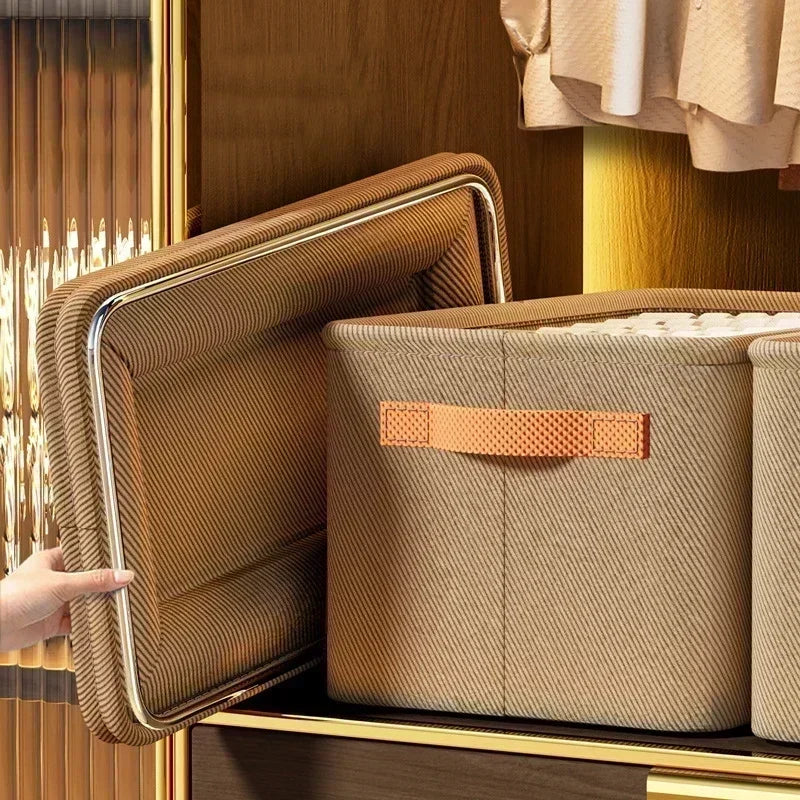 Boite de Rangement Garde-Robe Pliable — Organisateur Vêtements & Linge