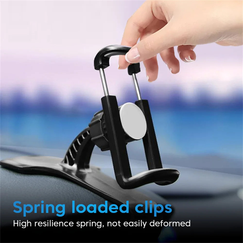Soporte universal para teléfono de coche, soporte GPS con clip para salpicadero de coche 360° Soporte GPS giratorio para teléfono en el coche para iPhone Xiaomi