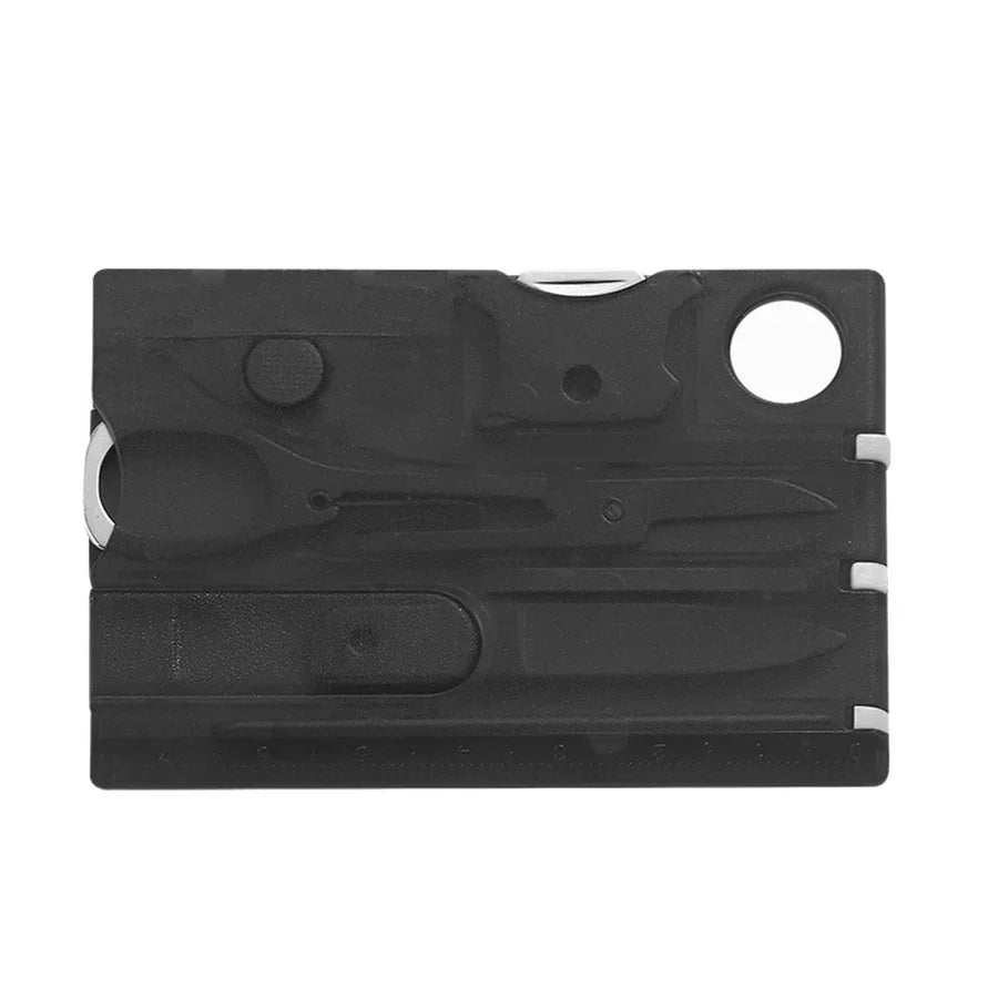 Multi-outils de poche Ultra fins 12 en 1, format carte de crédit, Camping en plein air, randonnée, équipement de survie, équipement EDC, cadeau