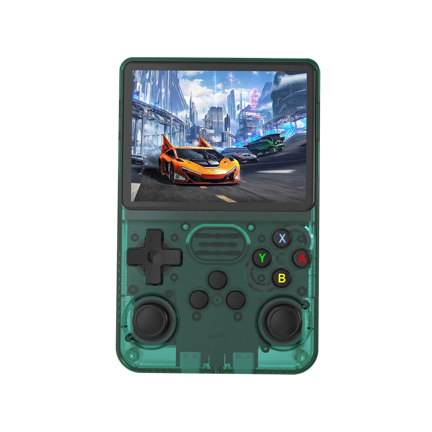 Consola de juegos portátil R36S, pantalla IPS de 3.5 pulgadas, resolución de 640x480, 64 GB de memoria integrada, juegos clásicos precargados