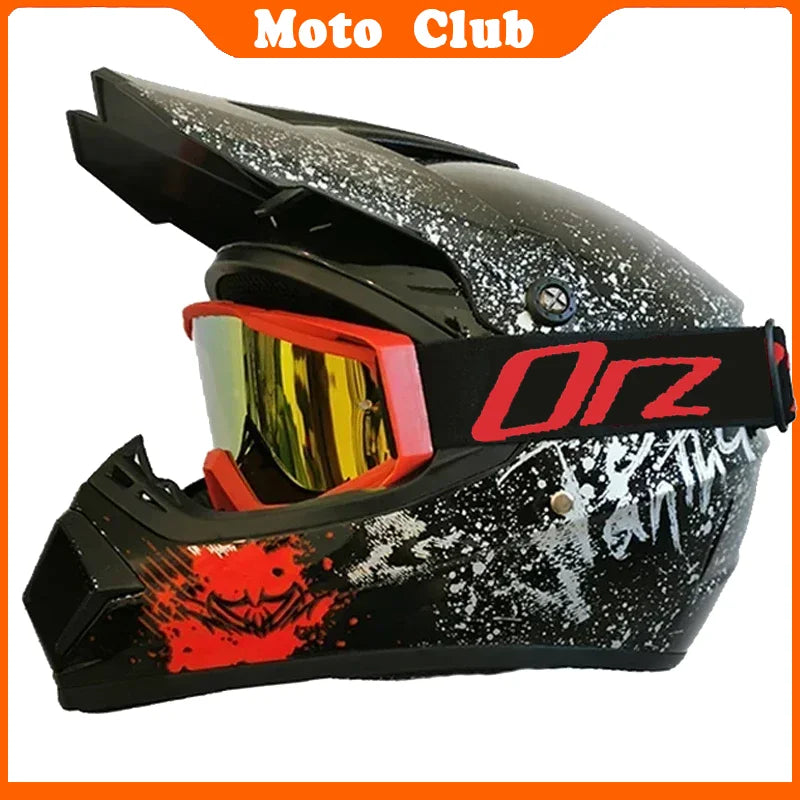 Casco de moto profesional Motocross todoterreno casco de protección para niños casco todoterreno gafas Capacete De Motocicleta regalos