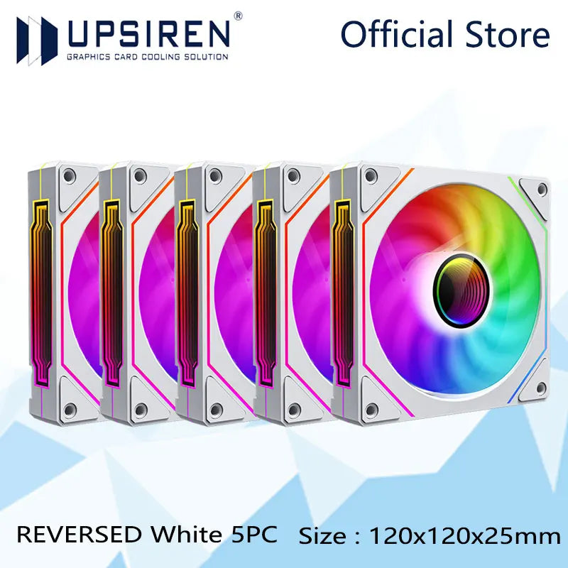 UPSIREN UF-1 PRISM 4 PRO ventilateur de châssis d'ordinateur 12 cm ARGB 4 broches PWM ventilateur de refroidissement silencieux 12 V grand Volume d'air 45CFM/600-1500 tr/min
