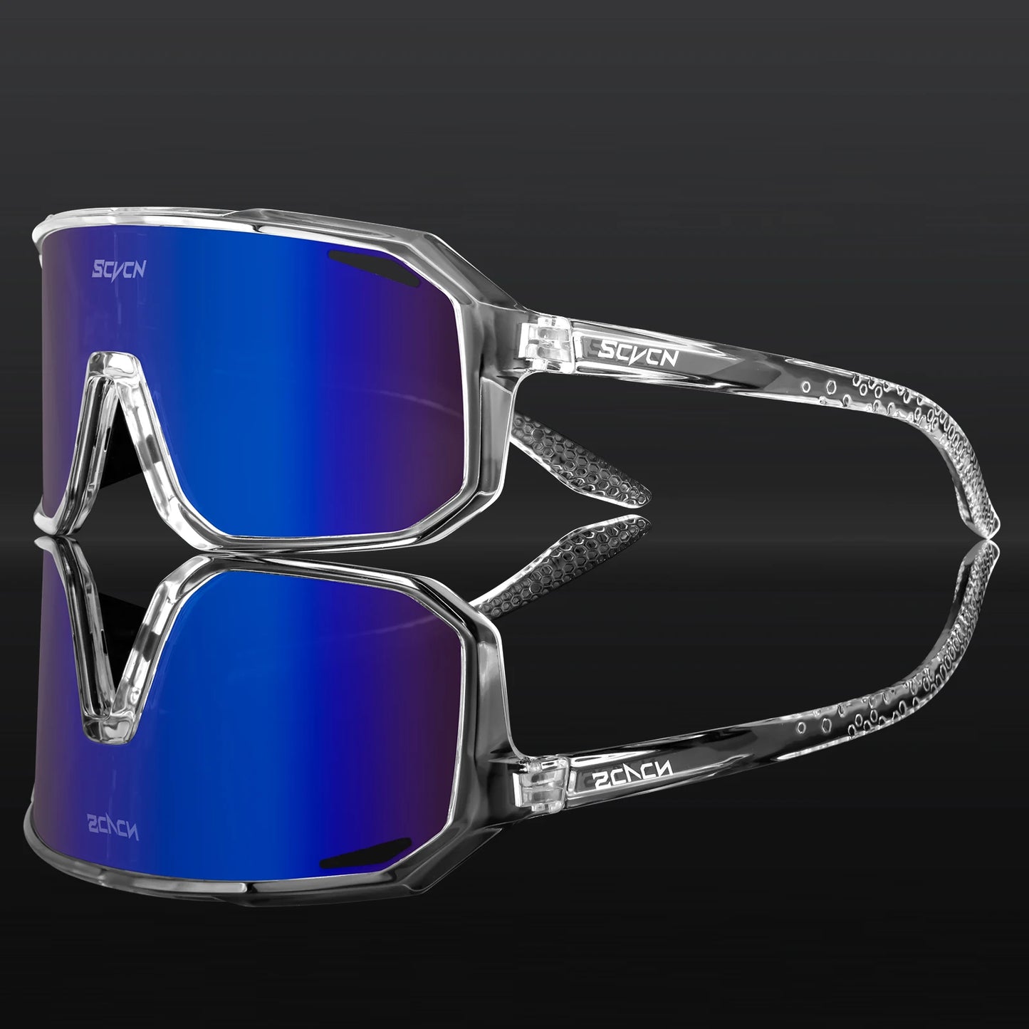 SCVCN Men's Cycling Sunglasses Women's Mountain Bike Road Bike Driving Glasses Outdoor Sports Racing Eyewear UV400 Hiking Glasses