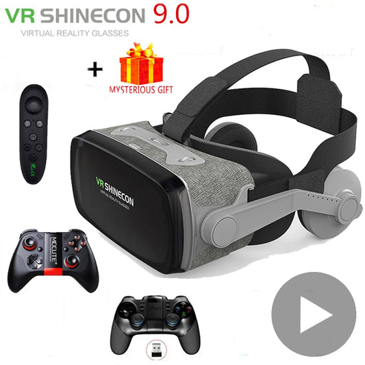 VR Shinecon Headset VR 3D Glasses Virtual Reality Headset Goggles Lenses for Smartphone Video Game Binoculars