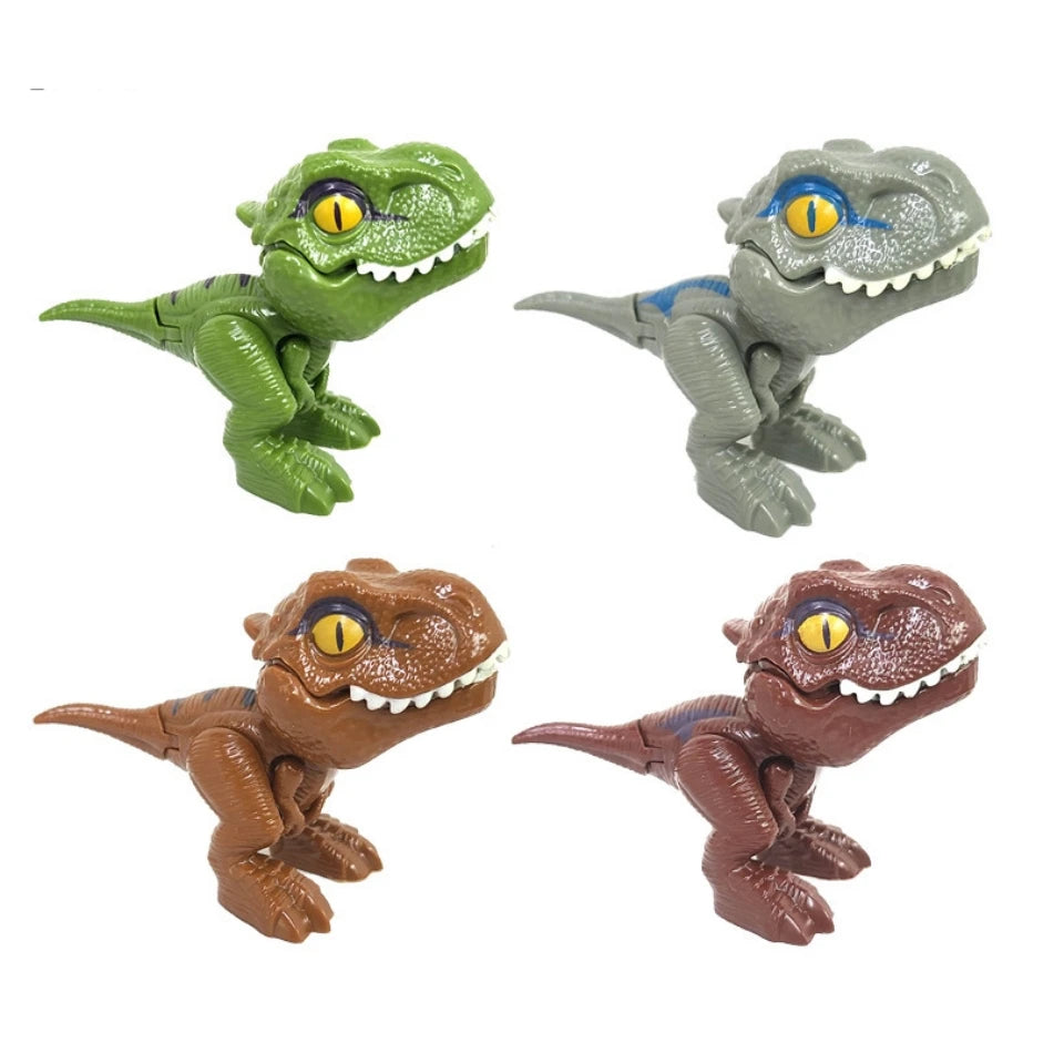 Dinosaure jurassique Triceratops tyrannosaure, modèle de jouets pour enfants, dinosaures créatifs pour mordre les doigts, jouet interactif, cadeau pour garçon