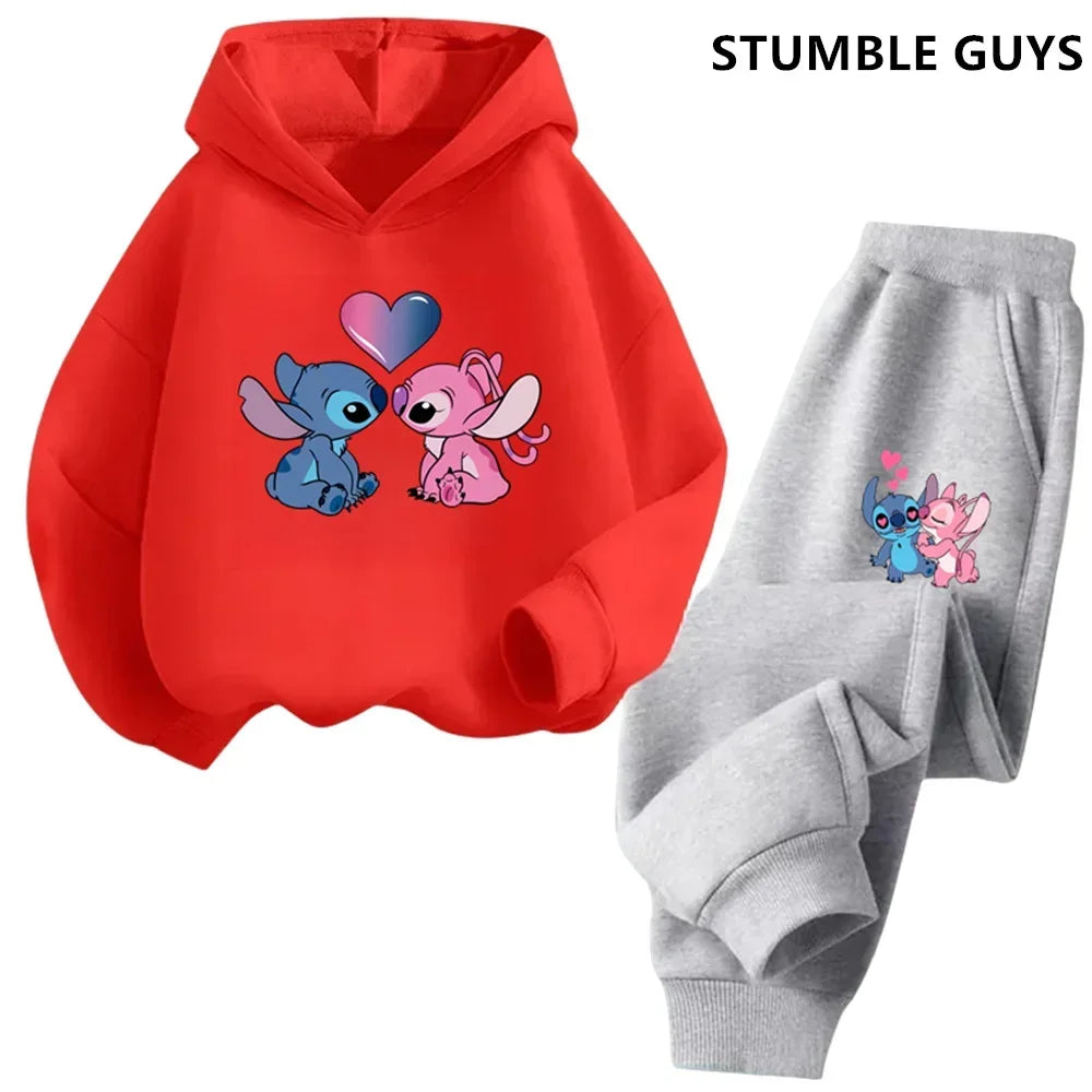 Kids Point Hoodies Spring Autumn Fashion Children Pullover Long Sleeve Tracksuit Printed Sweatshirts Boys Girls