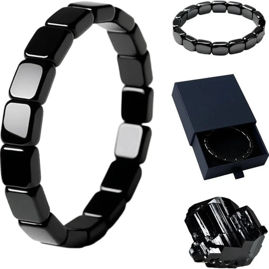 Bracelet en hématite — équilibre énergétique, clarté mentale, confiance, concentration