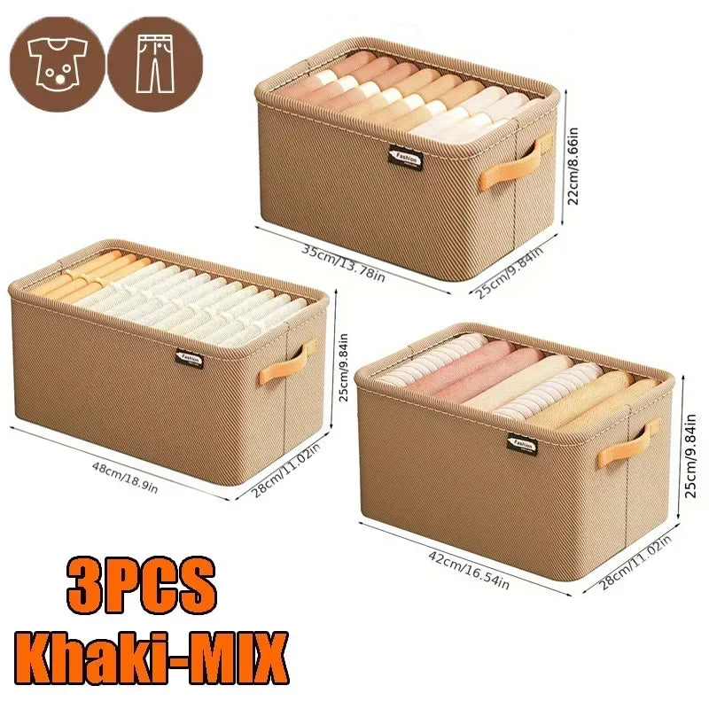 Boite de Rangement Garde-Robe Pliable — Organisateur Vêtements & Linge