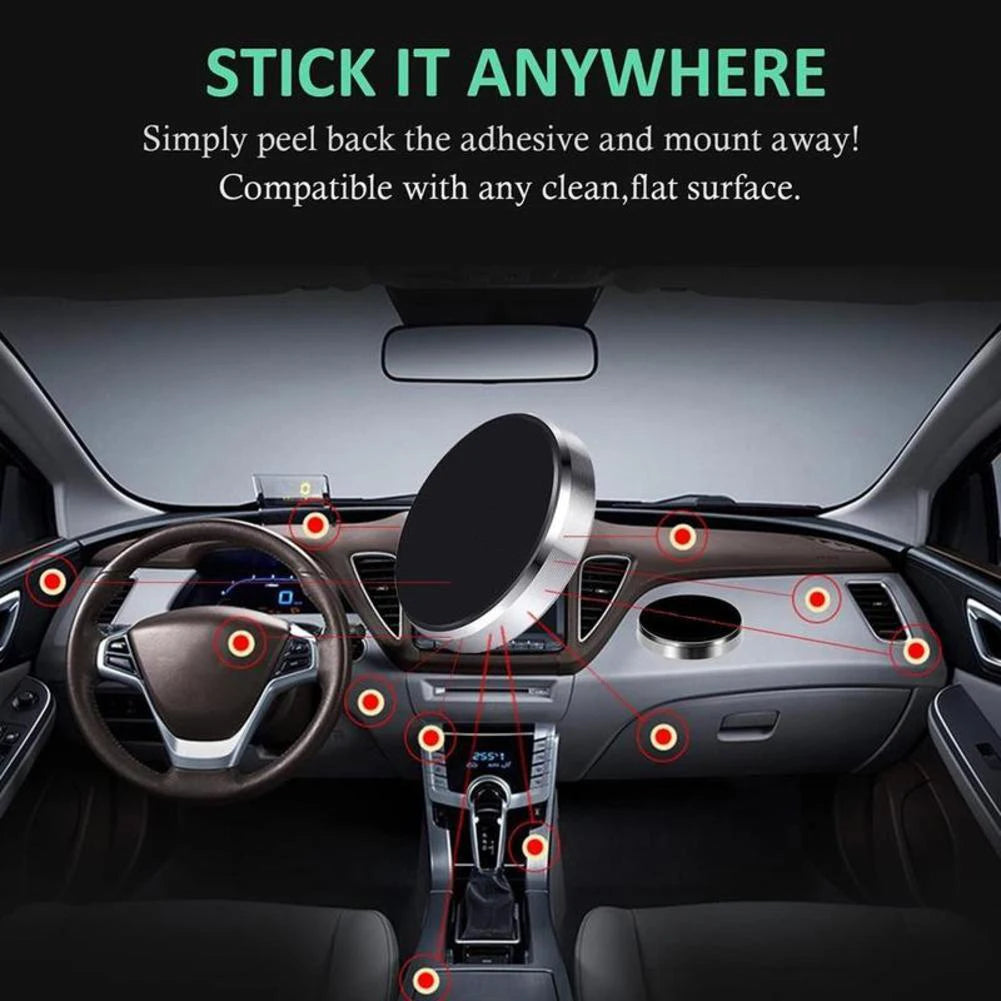 360° Magnetic Car Phone Holder    Magnetic Car Holder for Mobile Phone, GPS, Wall, Nightstand, Universal for iPhone Android
