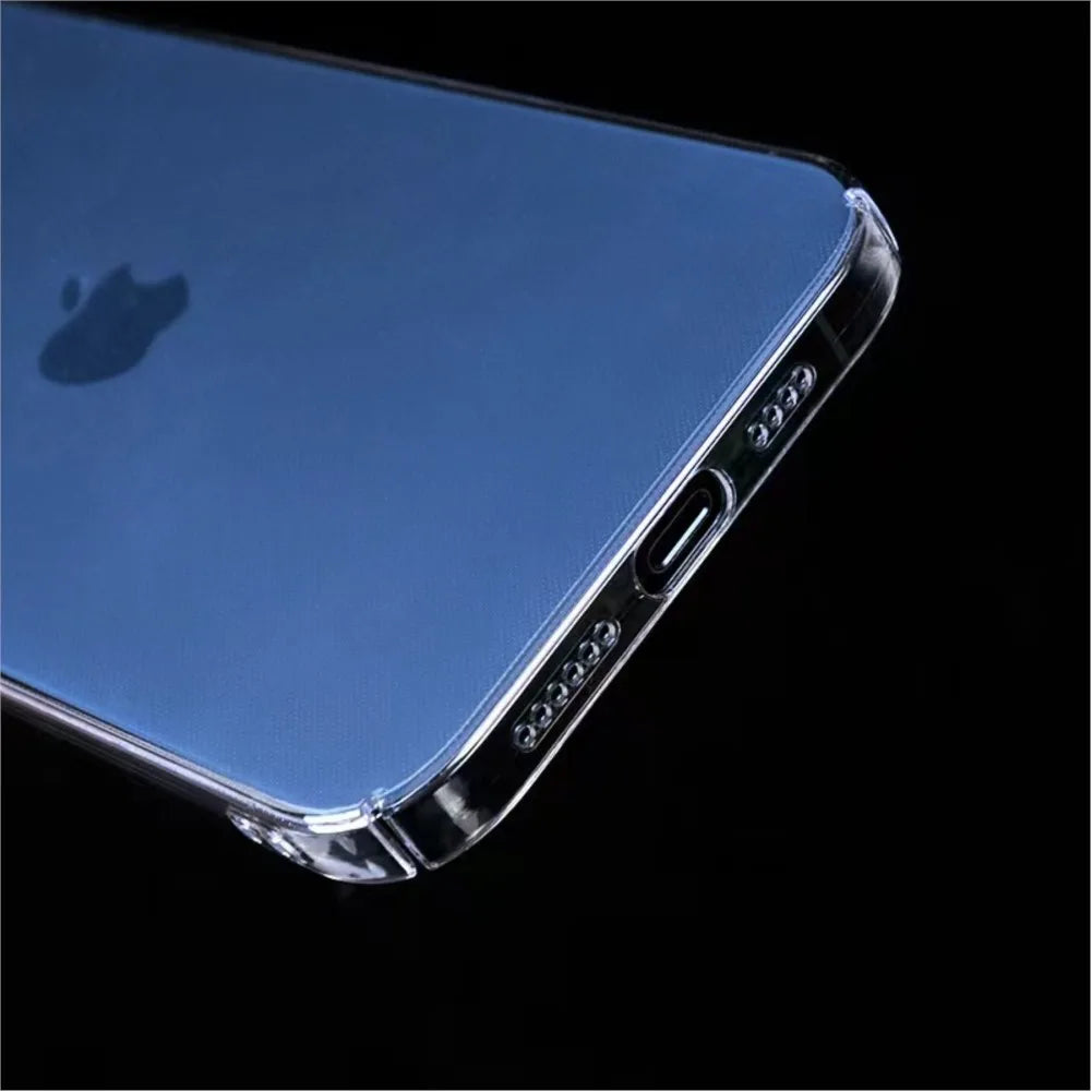 Coque transparente Non jaunissante pour iPhone 16 15 14 Plus 13 Pro Max 16e 12 11 12Pro 14Pro 13Pro SE 2020, housse de téléphone