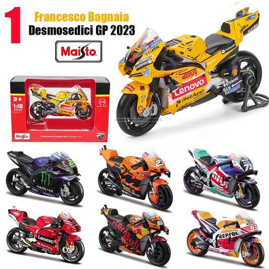 Maisto 1:18 NUEVO 2023 Ducati Lenovo Team # 1 Bagnaia Campeón Moto GP Racing Aleación Fundida a Presión Modelo de Motocicleta Juguete de Regalo Coleccionable