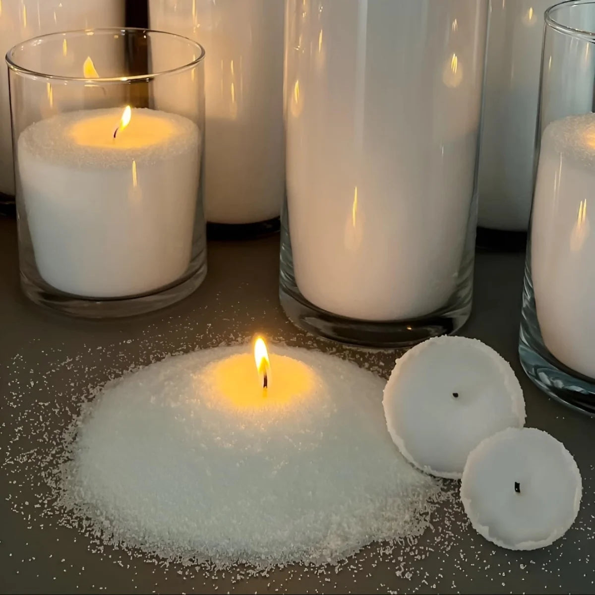 Clearance_Candle Sand with Wicks, Refillable Wax Sand, DIY Candle Sand for Candle Making, Home Decor, Wedding, Halloween, Christ