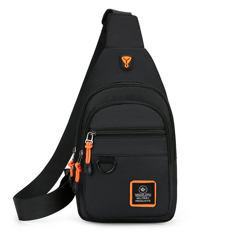 Sac de poitrine décontracté en Nylon pour hommes, petit sac à bandoulière pour course à pied, cyclisme, ceinture, Sport de plein air, sac à bandoulière, pochette de téléphone de voyage