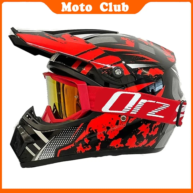 Casco de moto profesional Motocross todoterreno casco de protección para niños casco todoterreno gafas Capacete De Motocicleta regalos