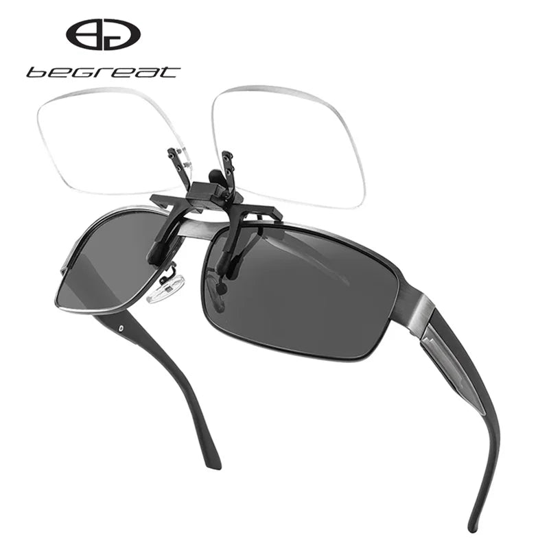 BEGREAT – Gafas de lectura portátiles, clips, lentes abatibles, lupa para hombres y mujeres présbitas sin montura, gafas Connect