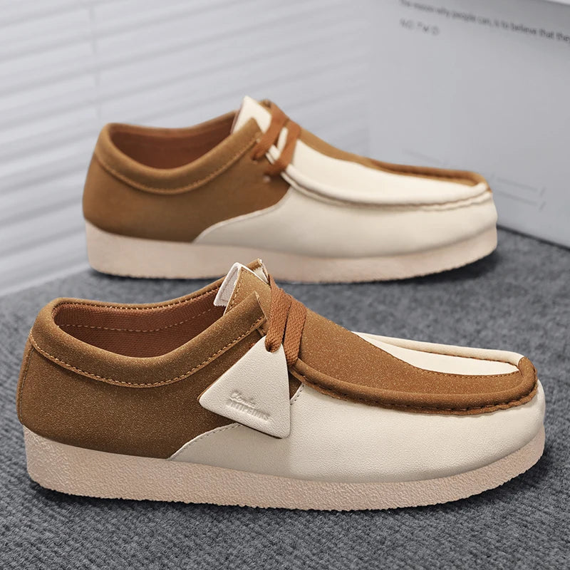 New Vintage Casual Luxury Men's Shoes Slip-On Suede Men's Sneakers Comfortable Walking Men's Boat Shoes Men's Footwear